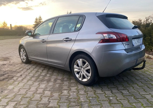 Peugeot 308 cena 37000 przebieg: 145212, rok produkcji 2017 z Goleniów małe 211